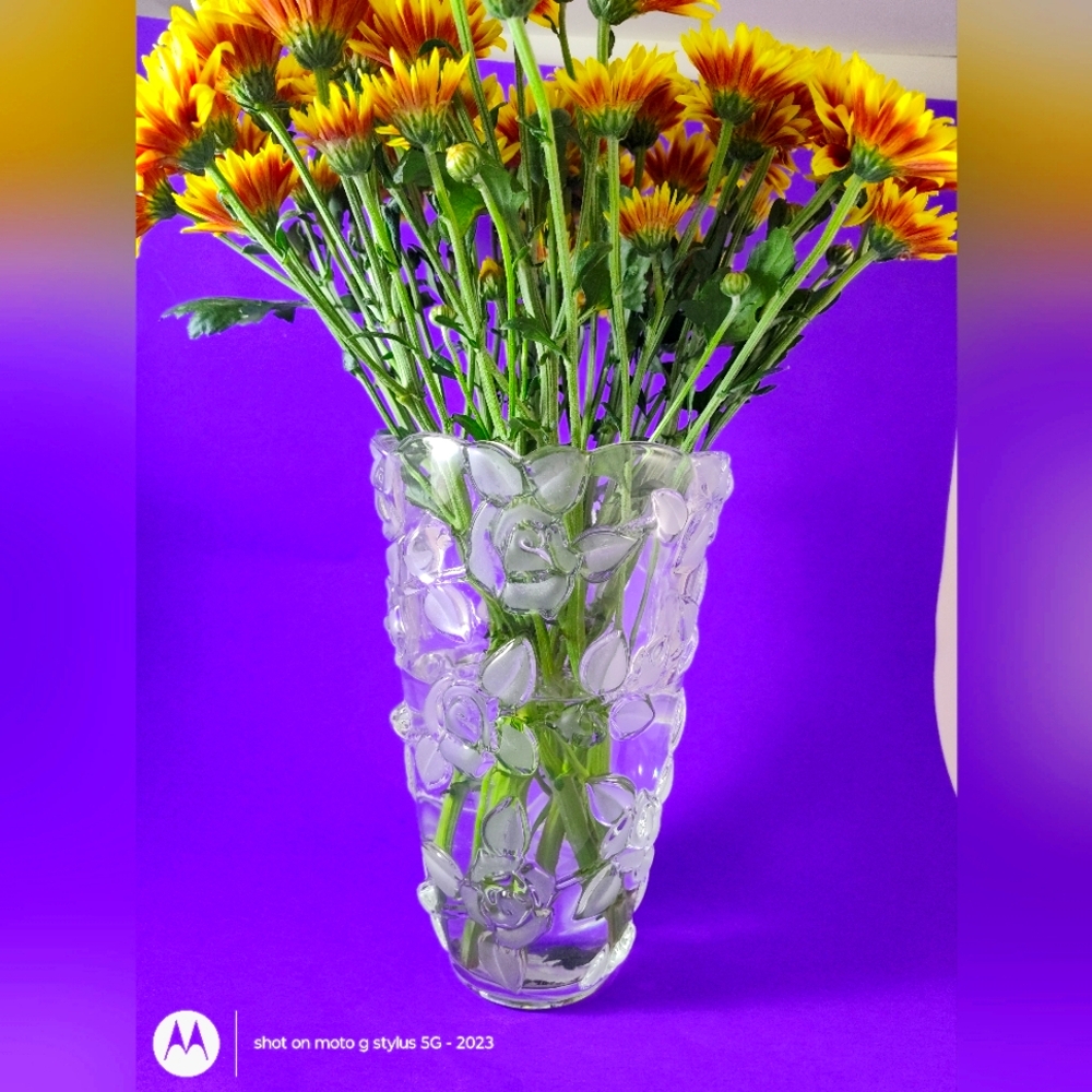Mikasa Bella Rosa 9" Crystal Vase